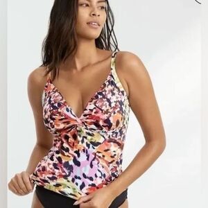 Bleu Rod Beattie Party Animal Twist Underwire Tankini Top 14D NWT in packaging